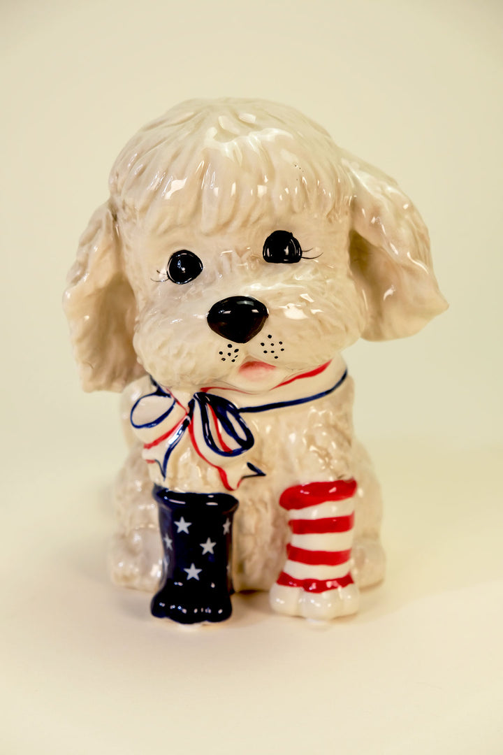 Happy 4th of July Dog Figurine