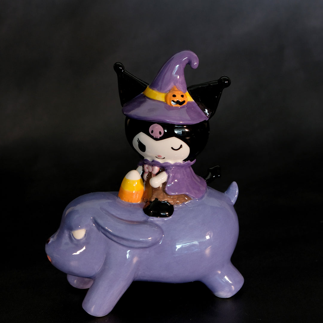 Kuromi Riding Baku Figurine