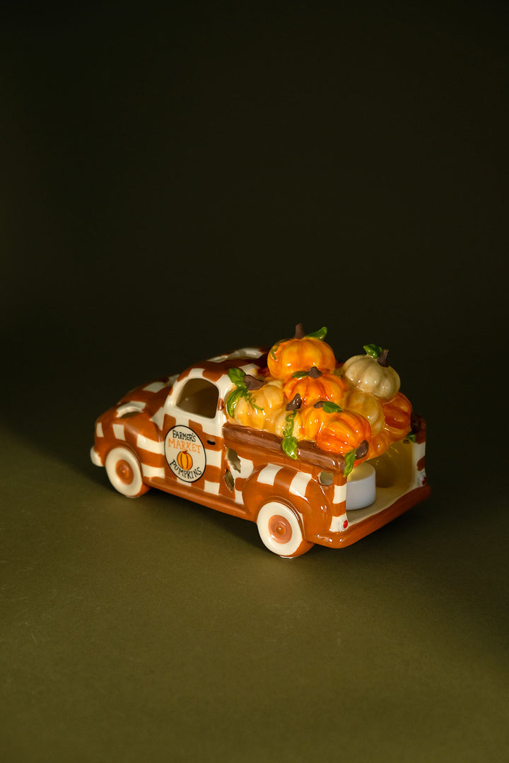 Plaid Barn Truck Tealight Holder