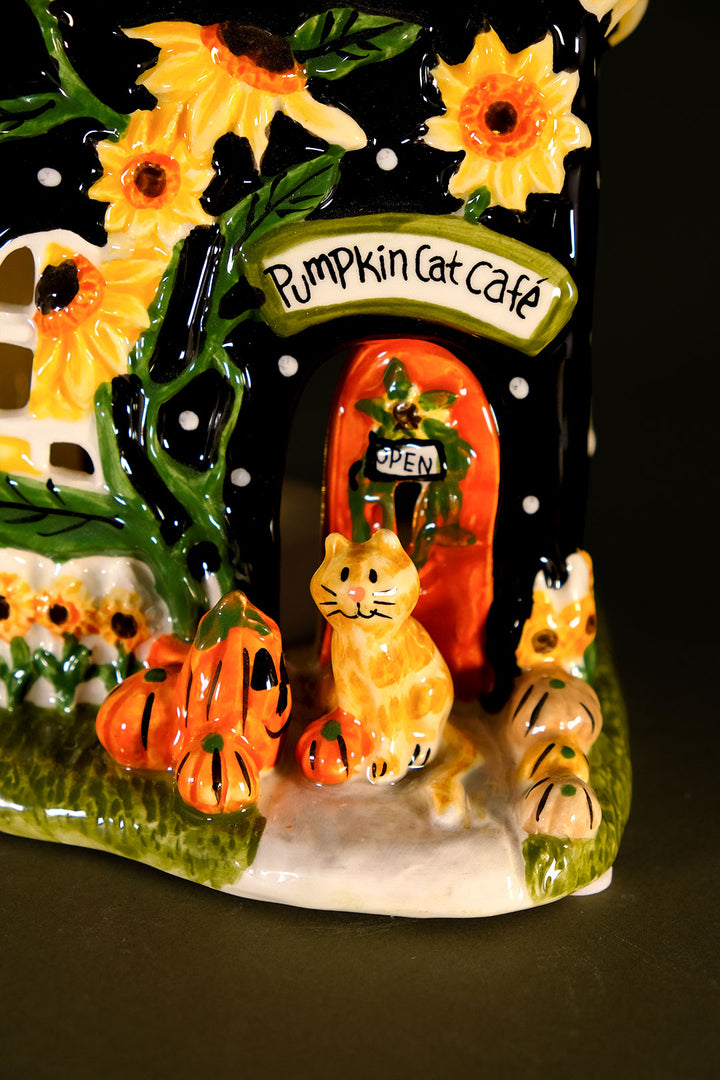 Pumpkin Cat Cafe Candle House