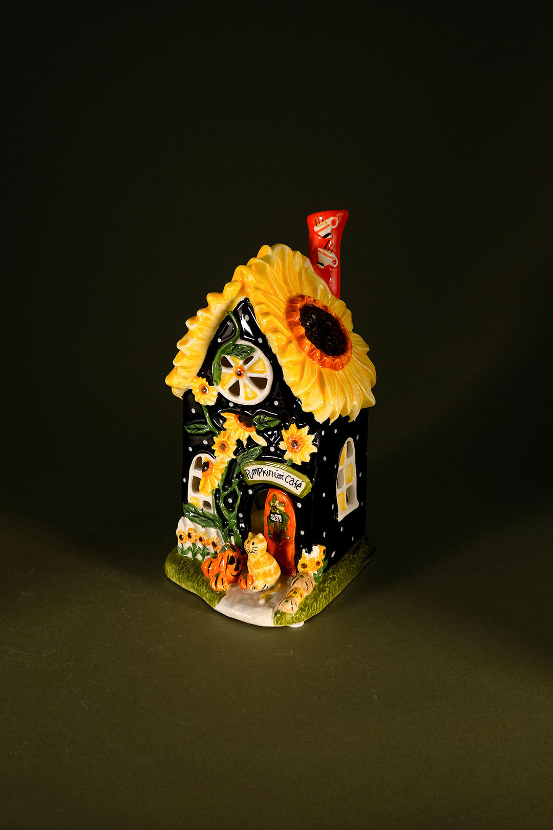 Pumpkin Cat Cafe Candle House