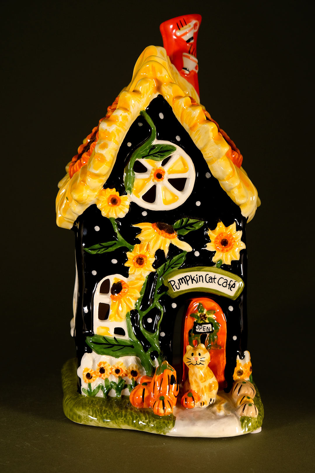 Pumpkin Cat Cafe Candle House