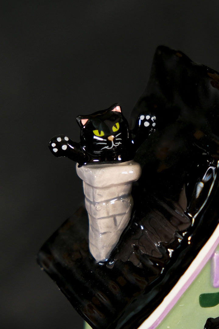 Black Cat Adoption Candle House