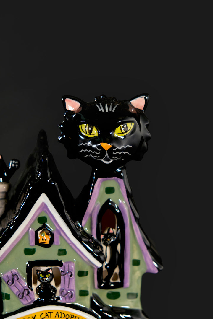 Black Cat Adoption Candle House