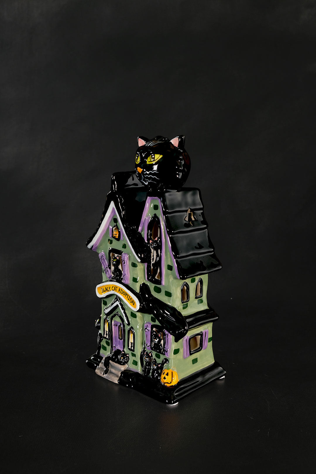 Black Cat Adoption Candle House