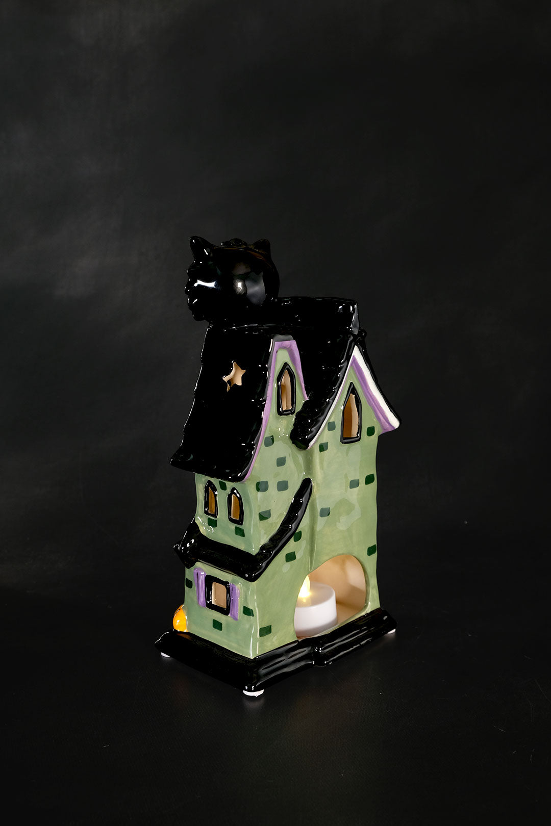 Black Cat Adoption Candle House