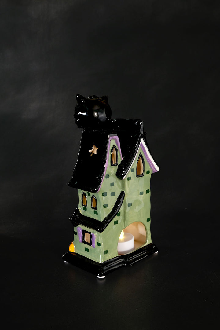 Black Cat Adoption Candle House
