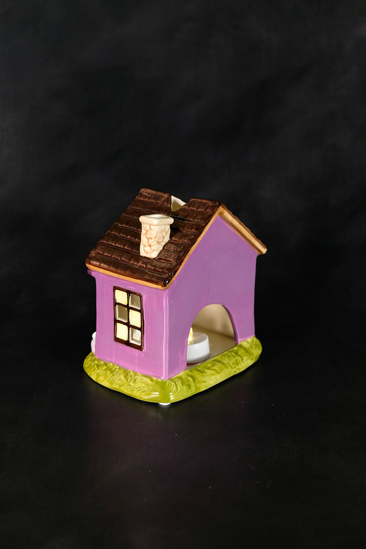 Blueberry Muffin Spooky Book Nook Candle House