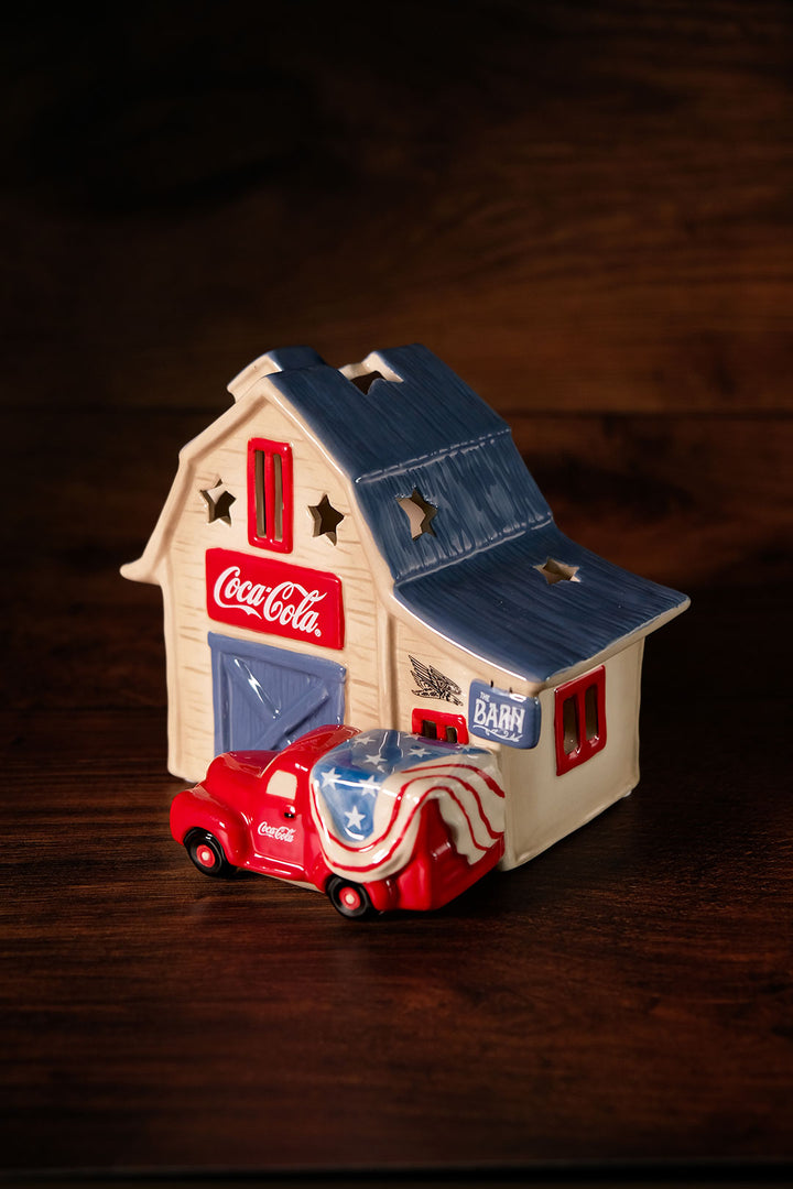 Coca-Cola Barn Stop Candle House
