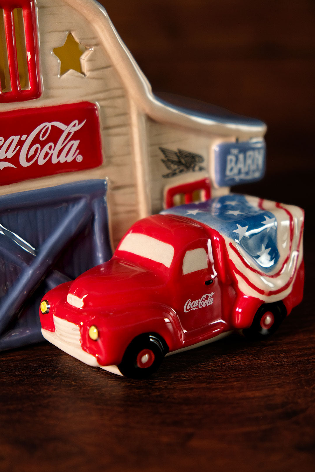Coca-Cola Barn Stop Candle House