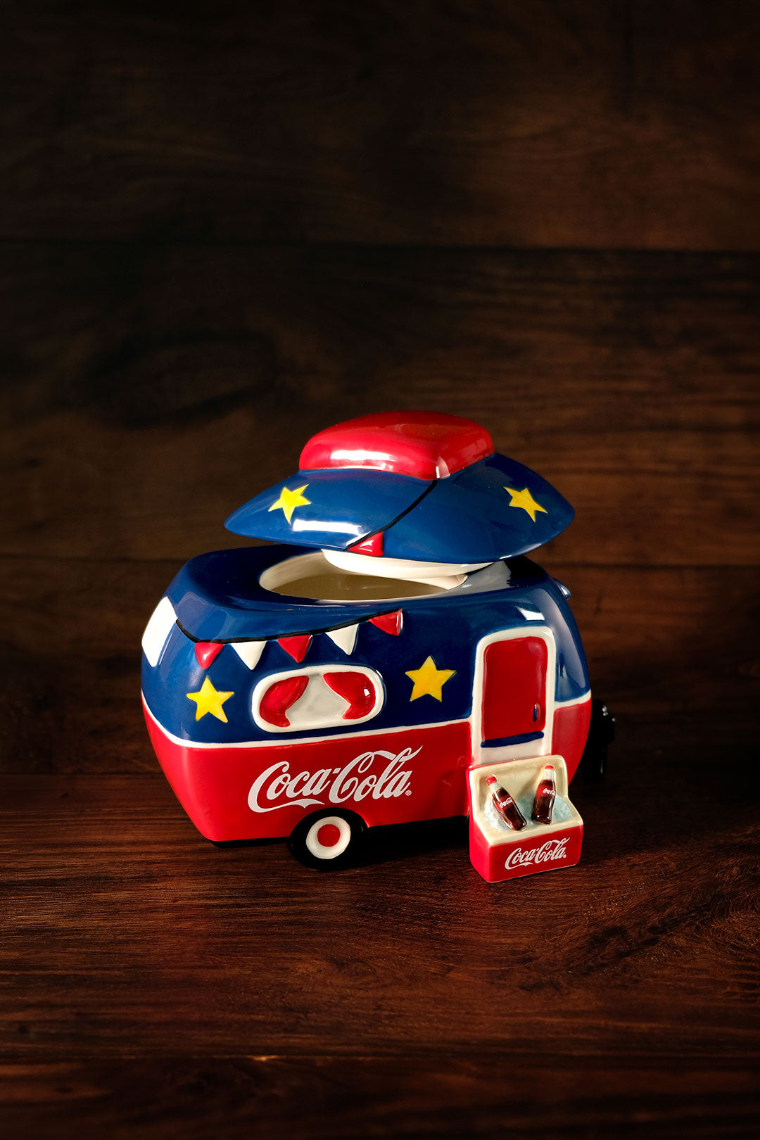 Coca-Cola Route 66 Retreat Cookie Jar