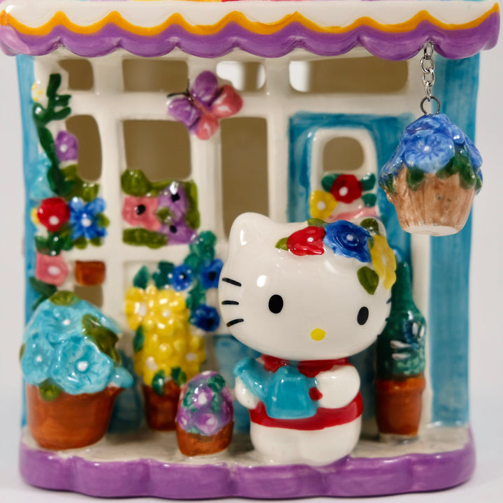 Clayworks Hello Kitty Floral Garden Shop Candle House