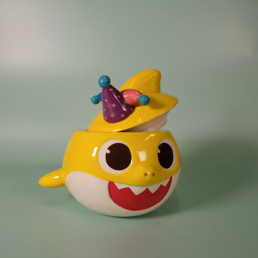 Spooky Baby Shark Family Figural Container