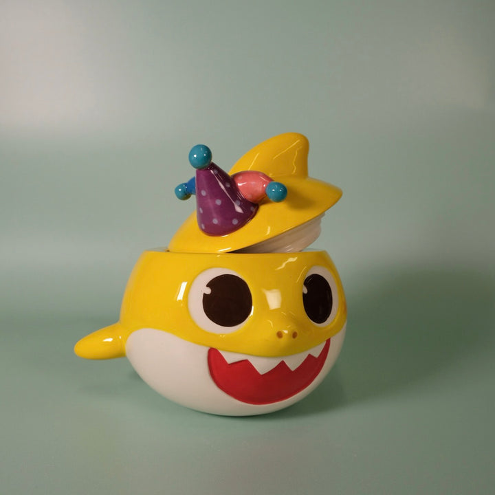 Spooky Baby Shark Family Figural Container