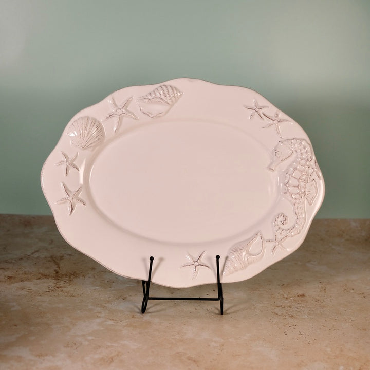 LAGUNA COASTAL OVAL PLATTER WHITE