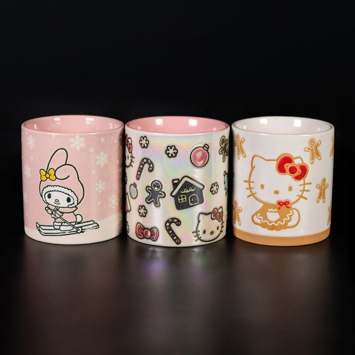 My Melody Down Hill Skiiing Ceramic Pink 8oz Candle