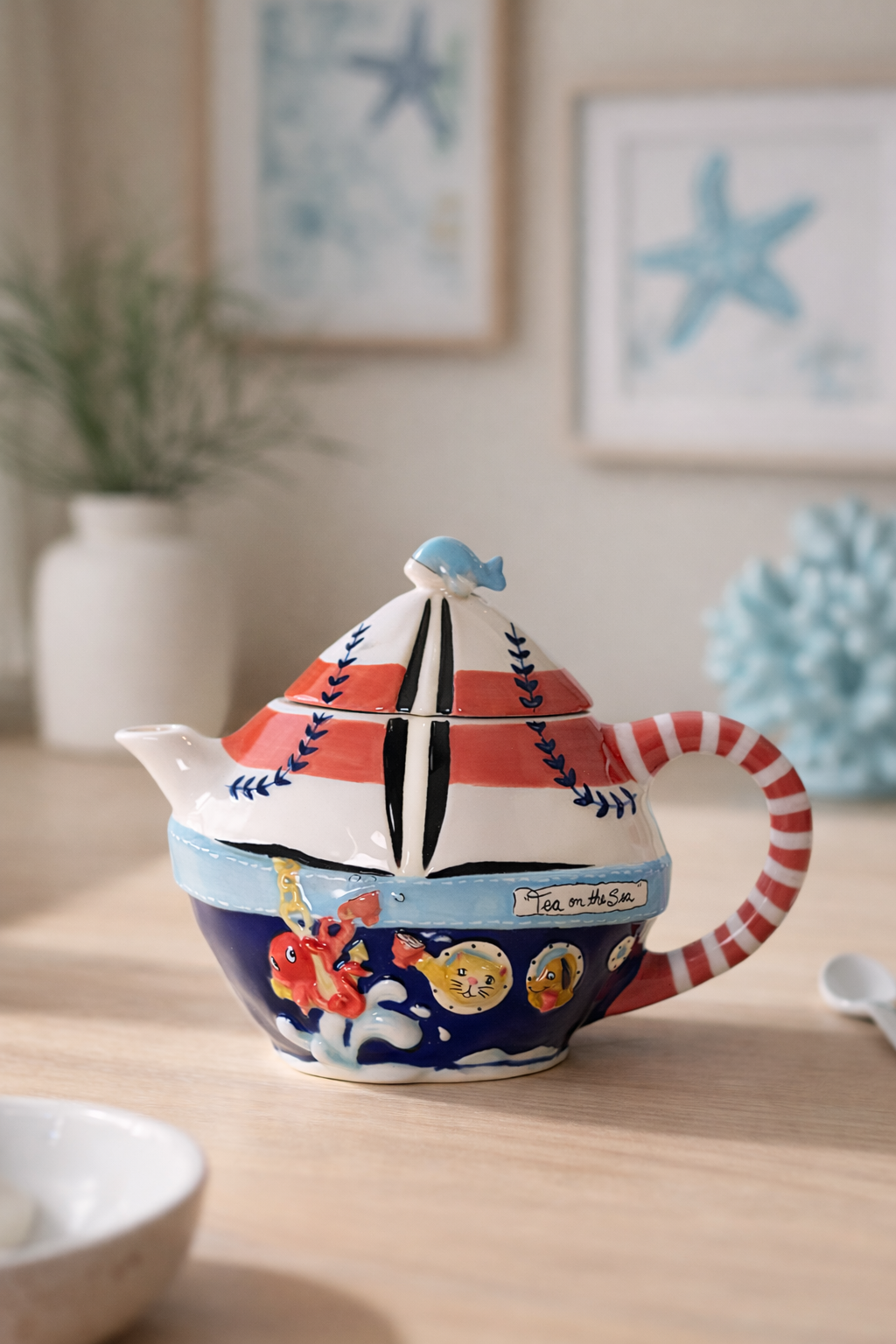 Tea On the Sea Sailboat Teapot