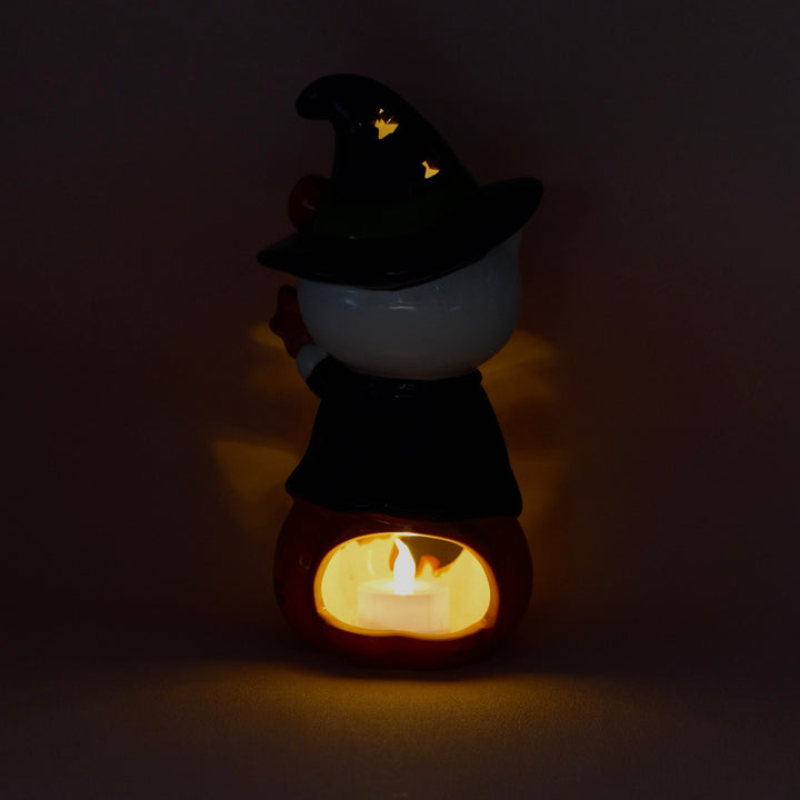 Hello Kitty Witch Pumpkin Candle House