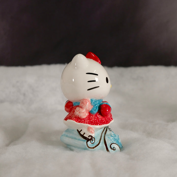 HELLO KITTY ICE SKATING FIGURINE