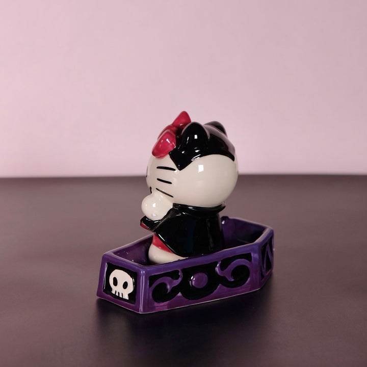 Hello Kitty Halloween Vampire in Coffin Figurine