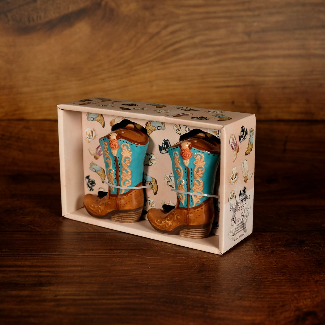 COWBOY BOOT SALT & PEPPER SET