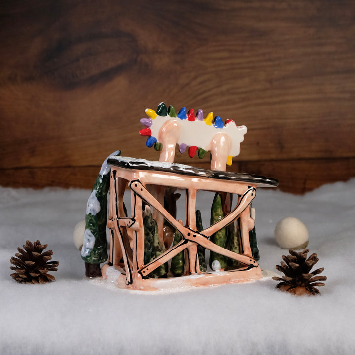 ReindeerVille - Cupid's Tree Lot Tealight Holder