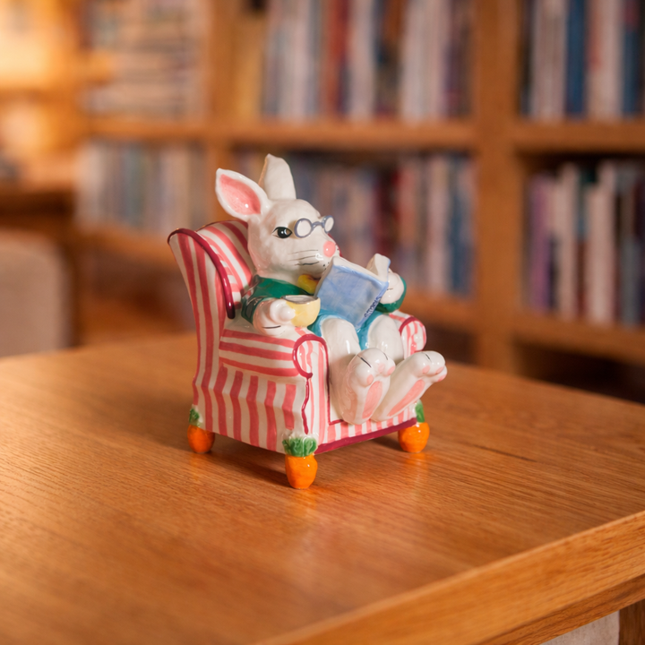 Easter Bunny Chair Figurine