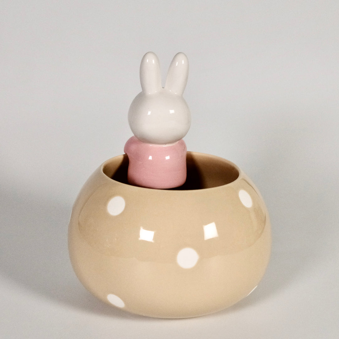 Miffy Peek-A-Bloom Beige Planter