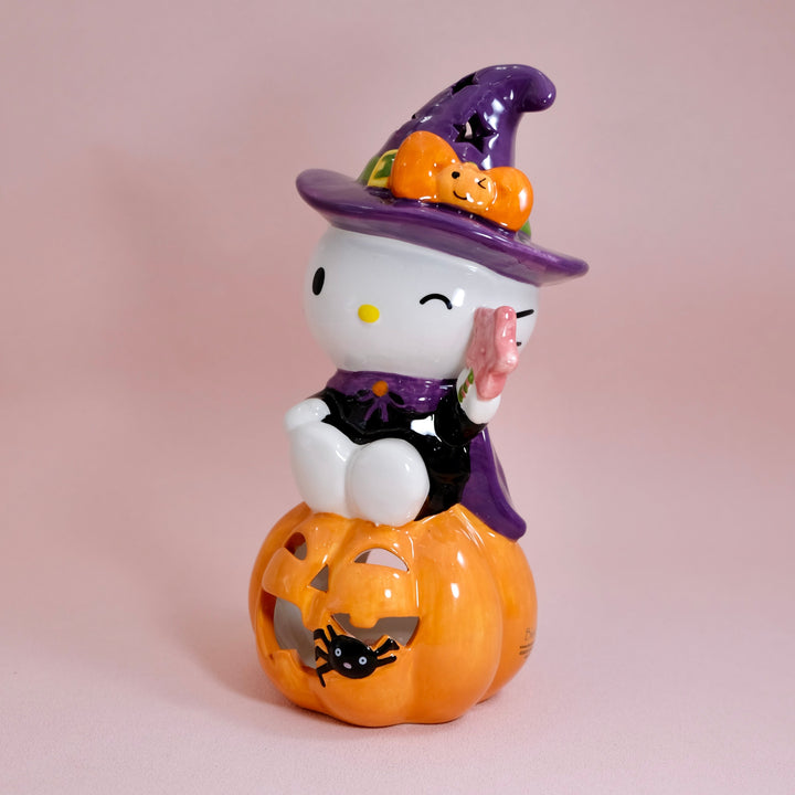 Hello Kitty Witch Pumpkin Candle House