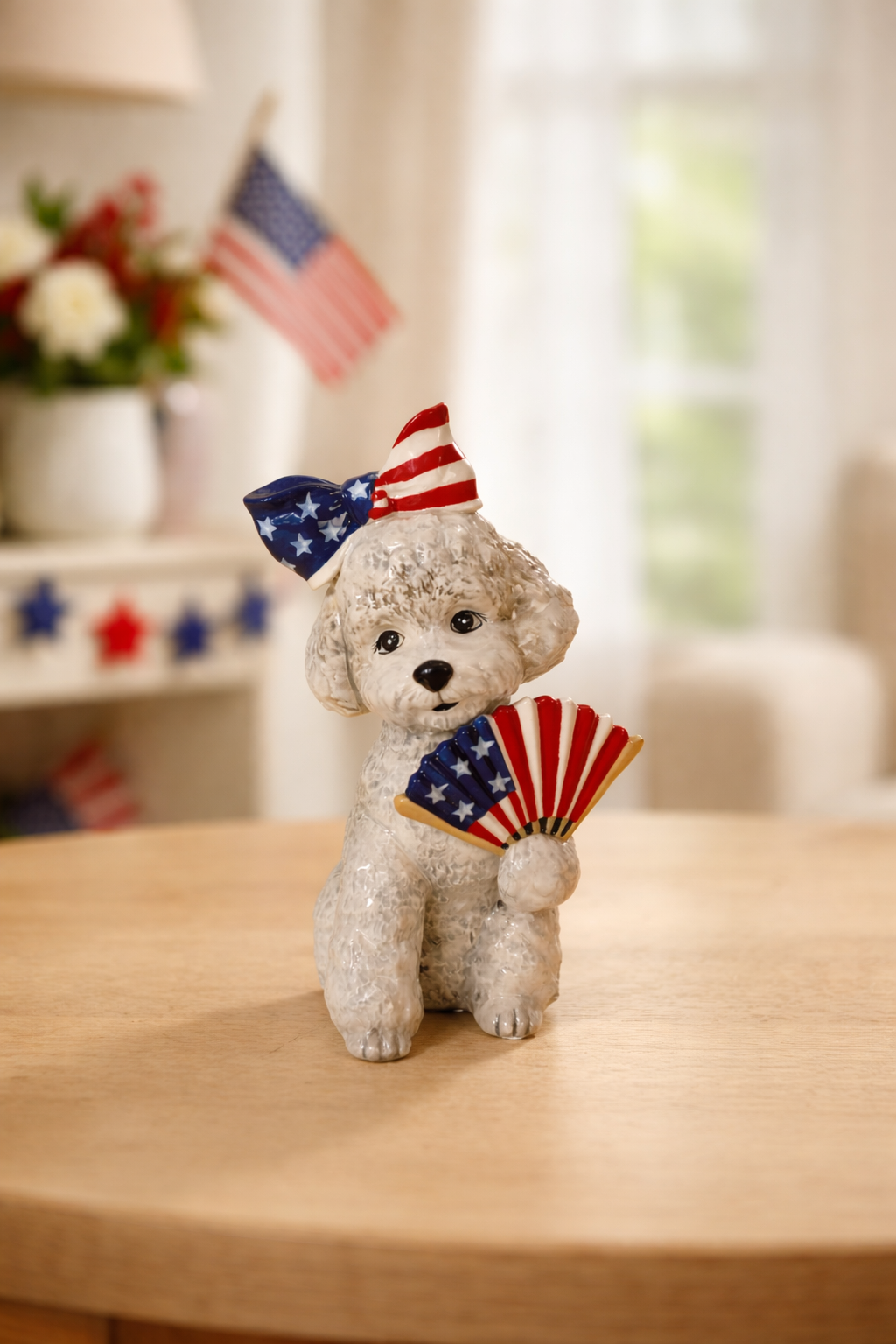 Patriotic Pup Figurine