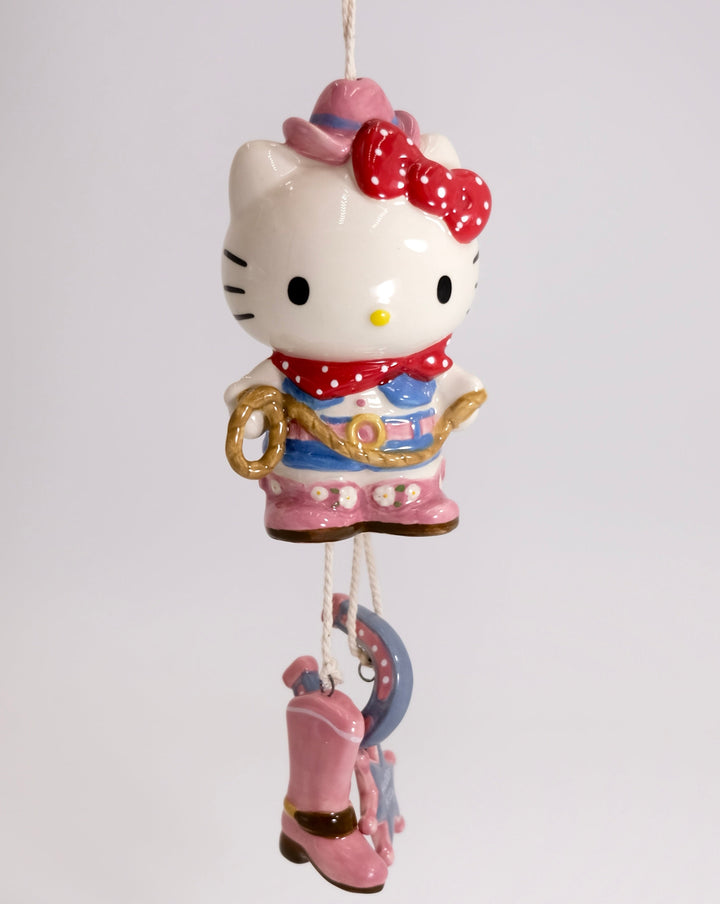 Hello Kitty Cowgirl Wind Chime