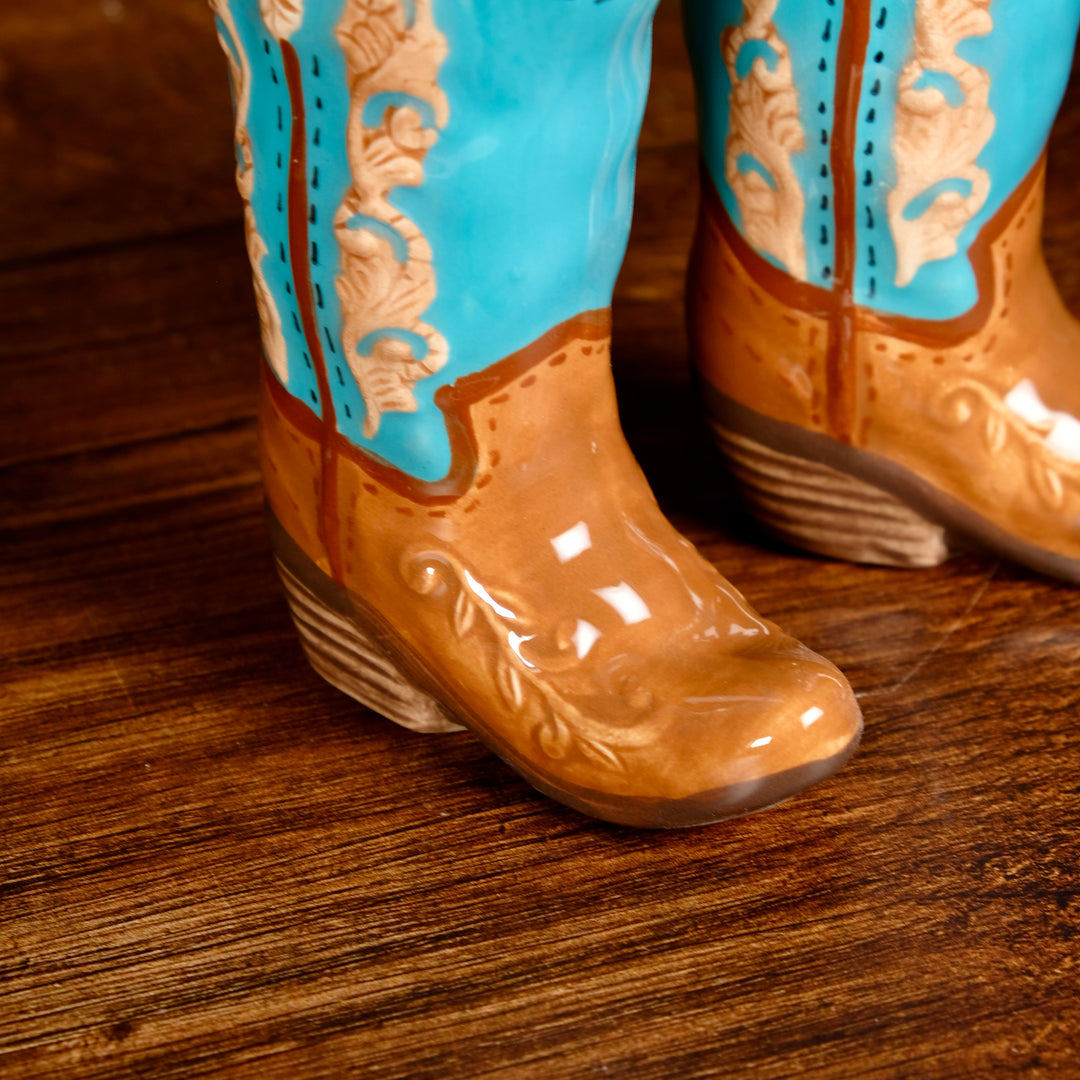 COWBOY BOOT SALT & PEPPER SET