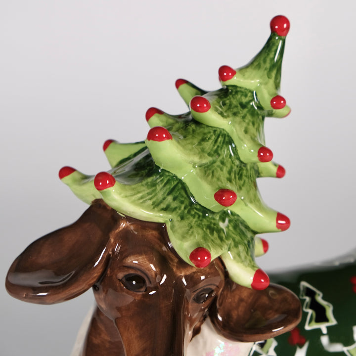 Green Dachshund Figurine