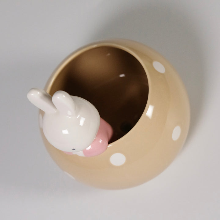 Miffy Peek-A-Bloom Beige Planter
