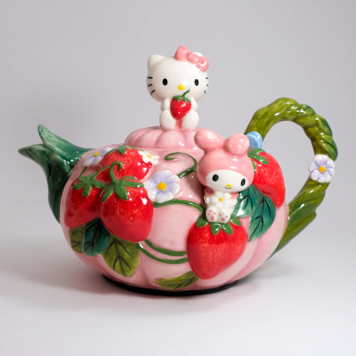 Hello Kitty and My Melody Strawberry Tea Pot