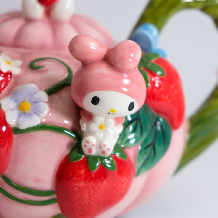 Hello Kitty and My Melody Strawberry Tea Pot