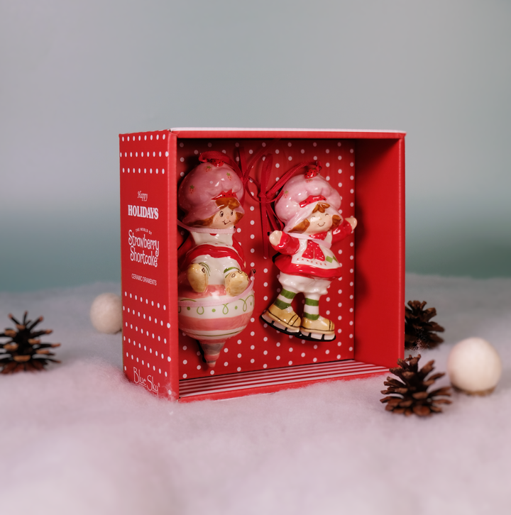 Strawberry Shortcake Berry Bliss Holiday Cheer Ornament Set of 2