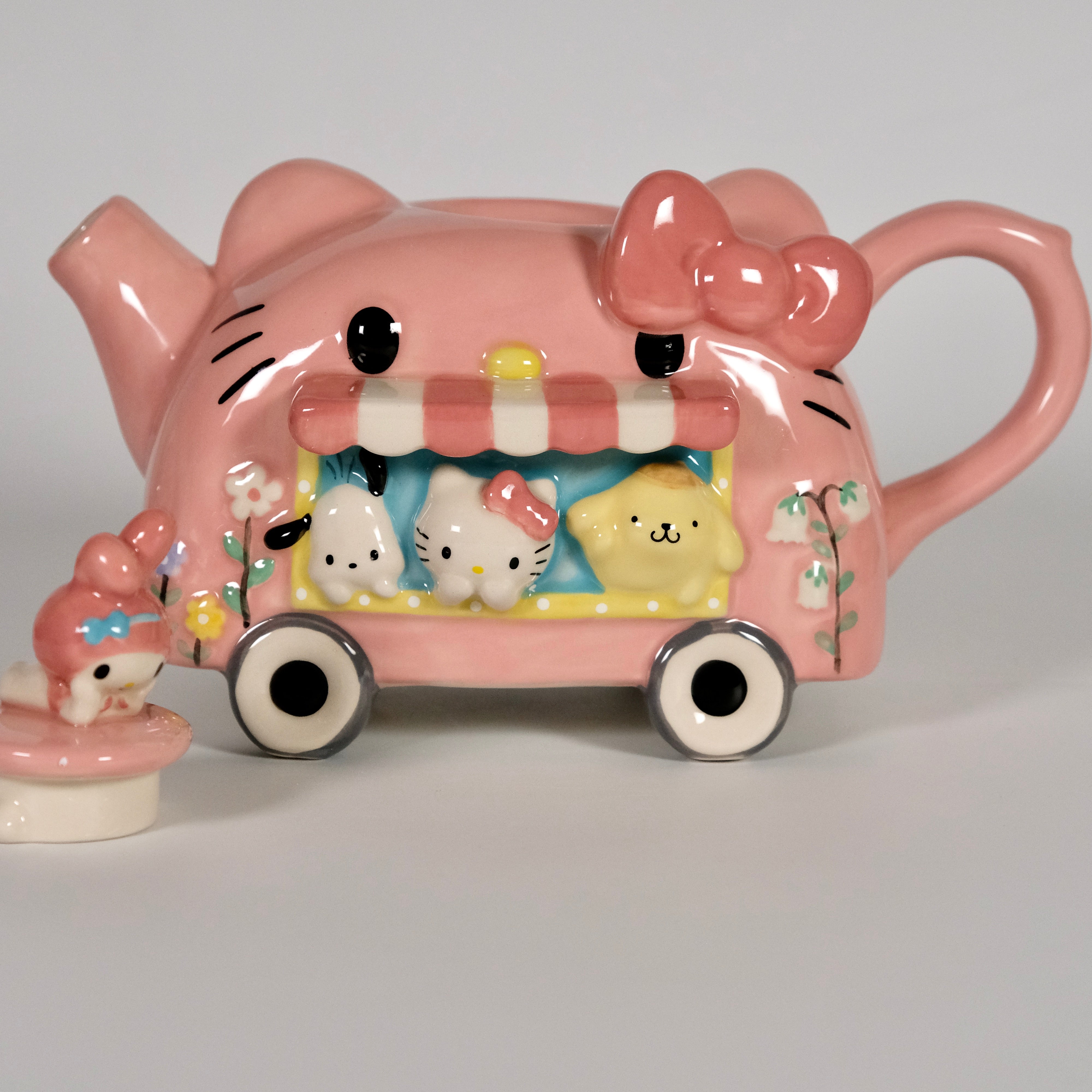 Hello Kitty and Friends Rolling Cafe Teapot | Hand-Packed