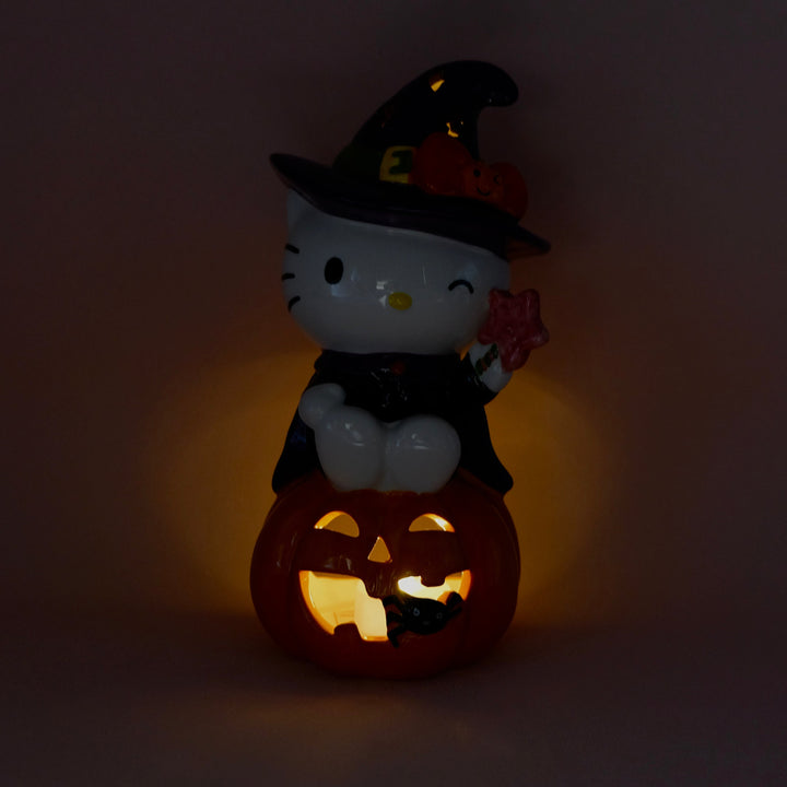 Hello Kitty Witch Pumpkin Candle House