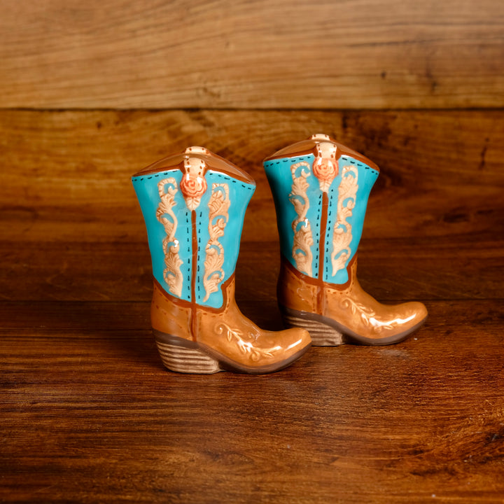 COWBOY BOOT SALT & PEPPER SET