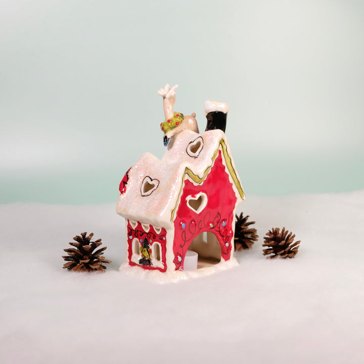 ReindeerVille - Happy Holiday Deer Candle House