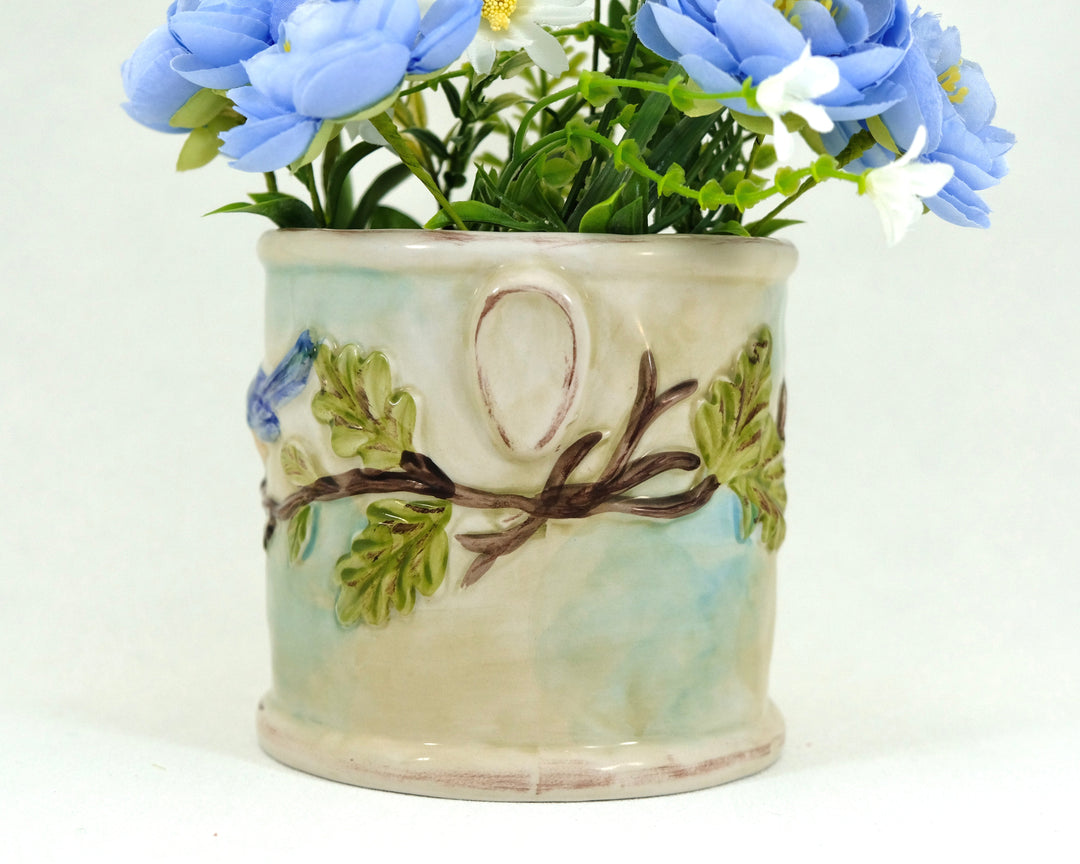 WOODCUT FARMHOUSE PLANTER 5''