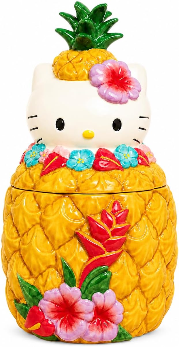 Clayworks Hello Kitty Pineapple Cookie Jar