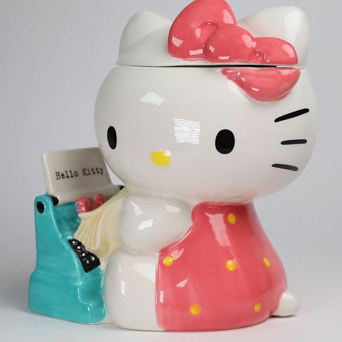 Hello Kitty Retro Typewriter Cookie Jar