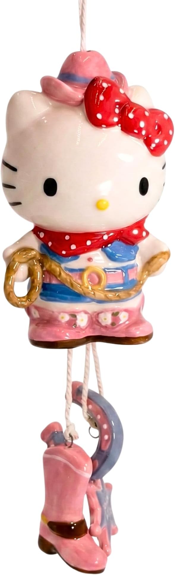 Hello Kitty Cowgirl Wind Chime