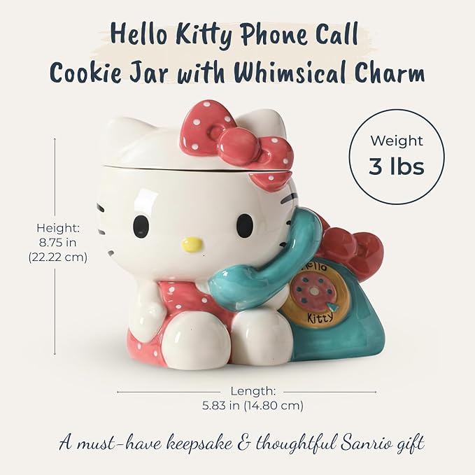 Hello Kitty Phone Call Cookie Jar