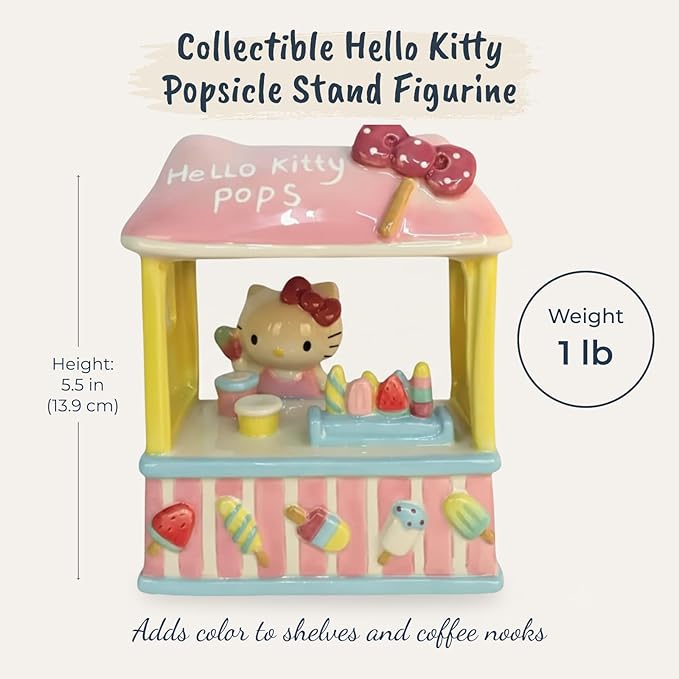 Hello Kitty Popsicle Stand Figurine