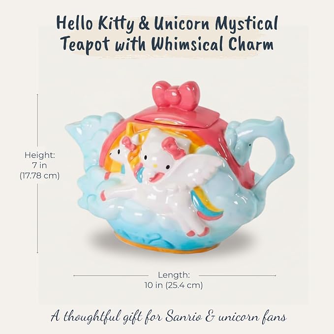 Hello Kitty and Unicorn Mystical Teapot
