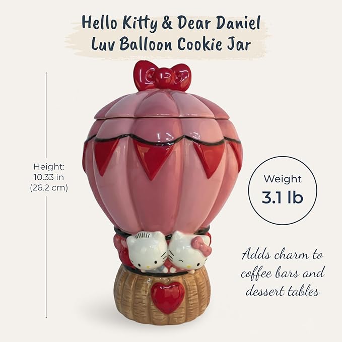 Hello Kitty and Dear Daniel Balloon Cookie Jar
