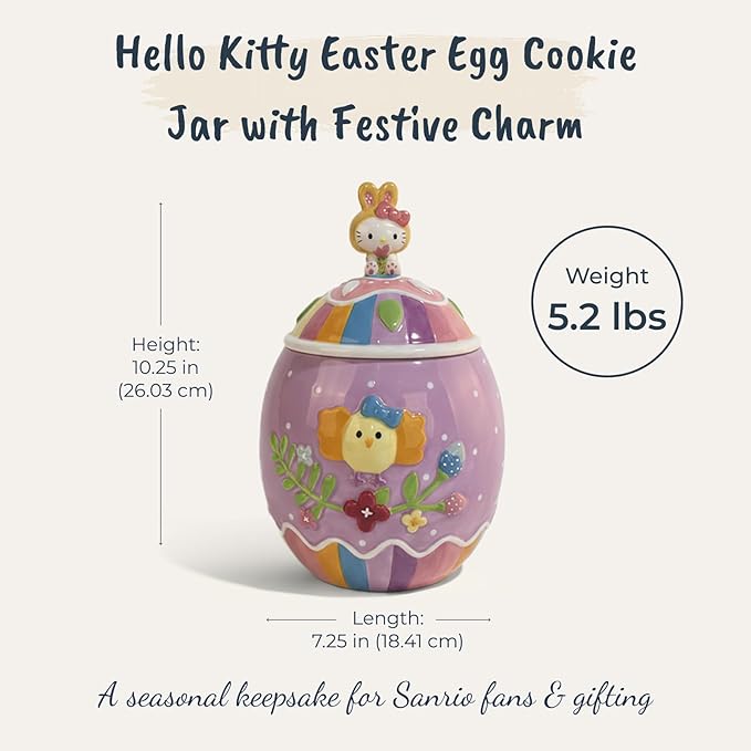 Hello Kitty Easter Egg Cookie Jar